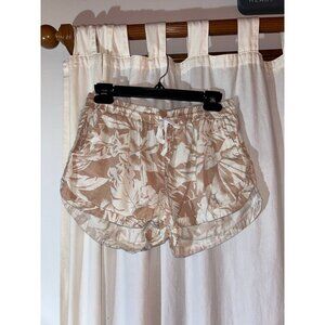 Billabong shorts pink with white flowers size medium